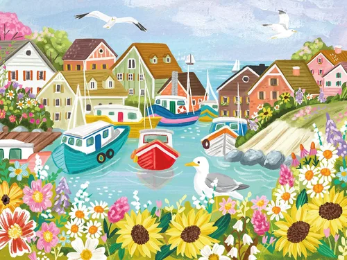 Miniatura 2 de Ceaco - Olivia Gibbs - Sea Town Harbor - Rompecabezas de 300 piezas