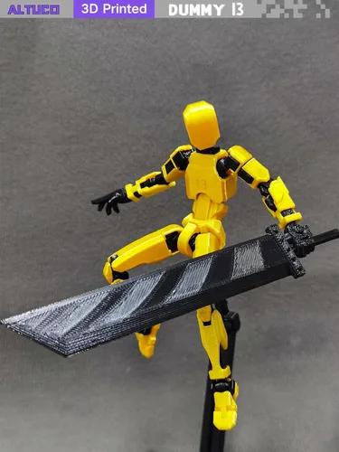 Miniatura 7 de altuco Juego de figuras de acción T13, figuras de acción Titan 13 con múltiples accesorios, relleno de calcetín de Navidad para niños (dorado)