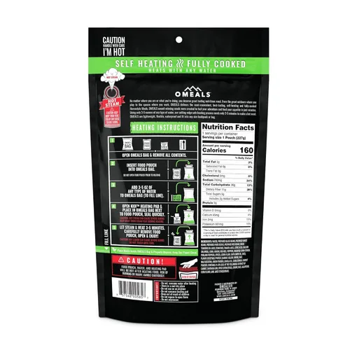Miniatura 2 de OMEALS Chili-MRE vegetariano - Vida útil extendida - Totalmente cocido con calentador, perfecto para entusiastas del aire libre, viajeros