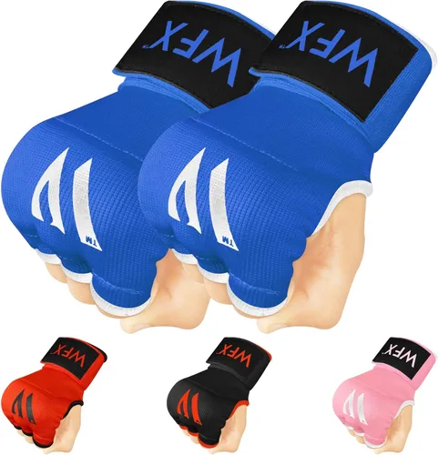 Miniatura 11 de WFX - Guantes de mano para niños y jóvenes de boxeo, interiores, con acolchado de gel, elásticos, para debajo de los guantes, puños para deportes