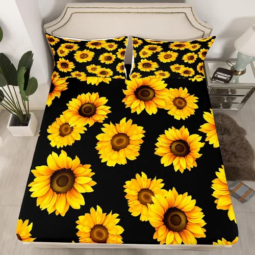 Miniatura 23 de Homewish Dreamcatcher - Juego de sábanas bajeras bohemias con mandala de 2 piezas con 1 funda de almohada, juego de sábanas bajeras de poliéster