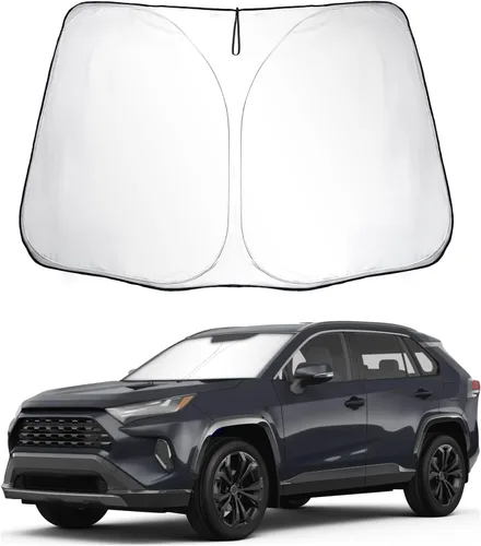 Miniatura 26 de SKTU 2016-2025 2026 XC90 Parasol para parabrisas delantero para Volvo XC90 2016-2025 2026, parabrisas plegable para bloquear los rayos UV y el calor