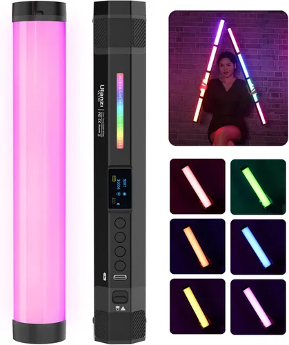 ULANZI VL110 varita de luz RGB, luz de mano LED para cámara tubo de video, barra de luz, 2500-9000K ajustable, batería de 2600mAh CRI 95+ con