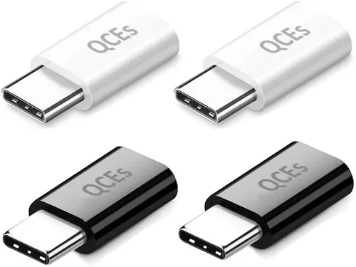 Miniatura 7 de QCEs Paquete de 2 adaptadores micro USB a USB C, adaptador tipo C de carga rápida compatible con iPhone 16/15 Pro Plus, Galaxy S24/S23, teléfonos
