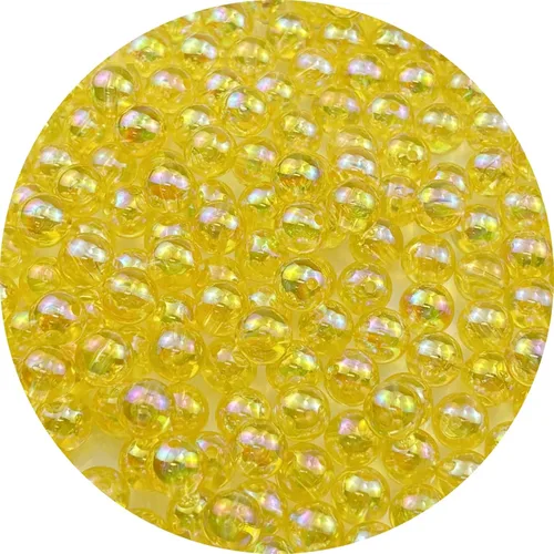 Miniatura 11 de 2000 cuentas redondas acrílicas de 0.157 pulgadas (0.157 in), cuentas espaciadoras de colores AB con agujero para bricolaje, pulseras, collares