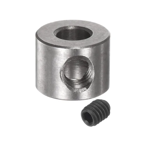 Miniatura 5 de uxcell Juego de 10 collares de tornillo de 0.197 in de diámetro de acero inoxidable, diámetro exterior de 0.394 in, 0.276 in de ancho, collar