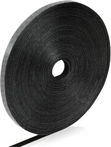 Miniatura 14 de WILLBOND Cintas de sujeción de 1/2 pulgada x 45 pies, bridas de cable reutilizables, cinta de nylon de doble cara, rollo de gancho y bucle, bridas