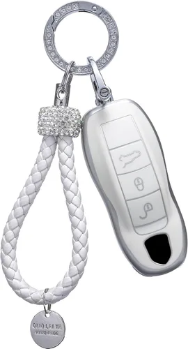 Miniatura 7 de Funda para llaves de coche adecuadas para Porsche Panamera 2010-2019 Cayenne 2011-2020 911 2013-2020 Macan 2014-2019 Boxster 2013-2016 Cayman