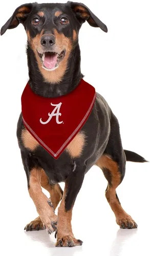 Miniatura 3 de NCAA Alabama Crimson Tide - Bandana con corbata, pequeña/mediana. Bandana para perro, babero para mascotas, gatos, perros, el mejor día del juego