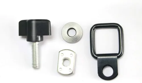 Miniatura 2 de Tuerca de tornillo universal de extracción rápida de tapa dura + anillos en D de amarre compatibles con Wrangler YJ TJ JK JKU Sports Sahara Freedom