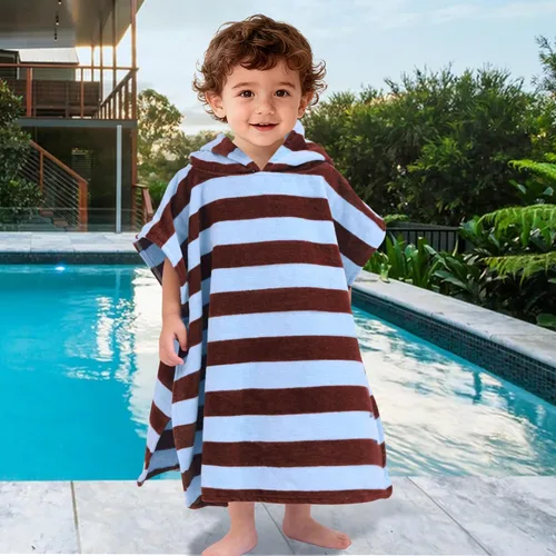 Miniatura 6 de Toallas con capucha para niños pequeños, de gran tamaño (2-4 años, 21 x 21 pulgadas), hechas de 100% algodón suave, toalla absorbente con capucha