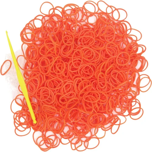 Miniatura 19 de Kit de 3000 bandas de goma de telar con 75 clips, 5 ganchos, kit de fabricación de pulseras de primera calidad para niños, tejer, regalo de A-Café