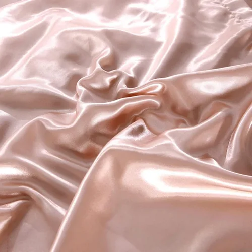 Miniatura 6 de Juego de sábanas de satén, color rosa claro, sábana bajera de satén similar a la seda, ultra suave, juego de ropa de cama de lujo para niños