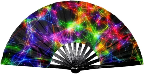 Miniatura 3 de Ventilador de mano plegable – Ventilador de mano plegable ligero y decorativo para verano, viajes, boda, fiesta, cosplay, regalos – Ventilador