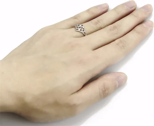 Miniatura 3 de ELFASIO Anillo para mujer con diseño irlandés clásico de nudo celta de acero inoxidable
