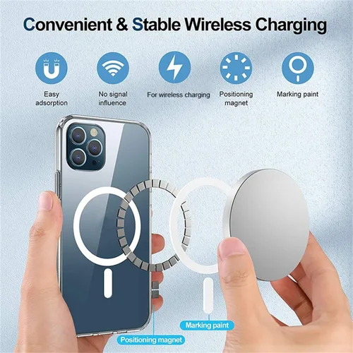 Miniatura 5 de Funda magnética transparente para iPhone 11 de 6.1 pulgadas, compatible con carga MagSafe, [antiamarilleo] [Ultra delgada]