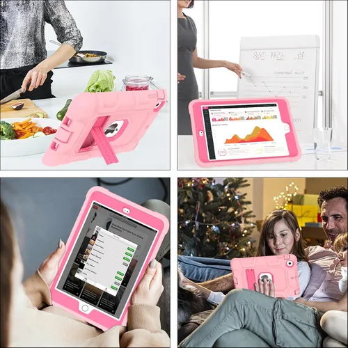 Miniatura 6 de TIMISM Funda para iPad mini, iPad mini 2, iPad mini 3 con soporte, 3 en 1, resistente a prueba de golpes, híbrida de tres capas, funda protectora
