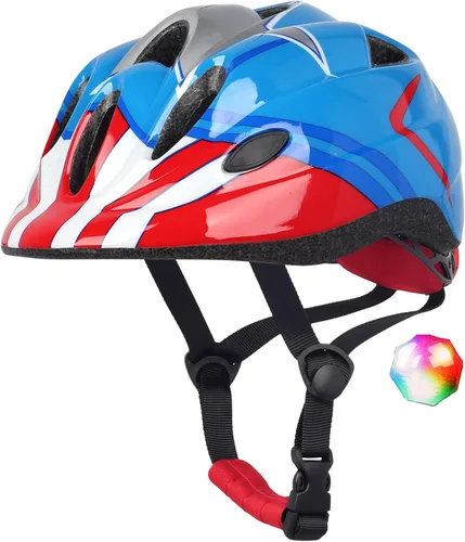 Miniatura 13 de Casco de bicicleta para niños pequeños, cascos ajustables para niños y niñas de bebé a niños (edad 1-8), multideportes para patinaje de bicicleta