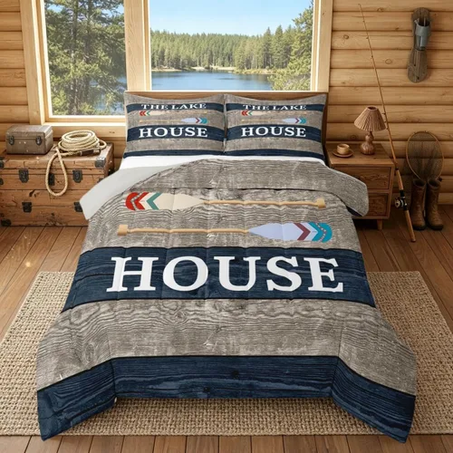 Miniatura 11 de Erosebridal Juego de edredón de ancla náutica, juego de ropa de cama con brújula oceánica, tamaño individual para niños, adolescentes y adultos