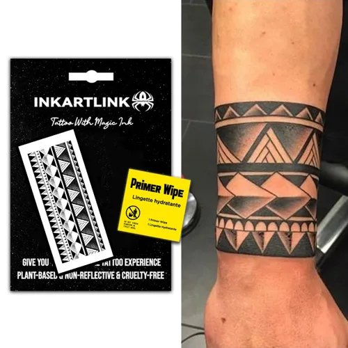 Miniatura 13 de INKARTLINK Tatuajes temporales semipermanentes, tatuajes de brazo realistas, impermeables y no reflectantes, embalaje exquisito, diseño único