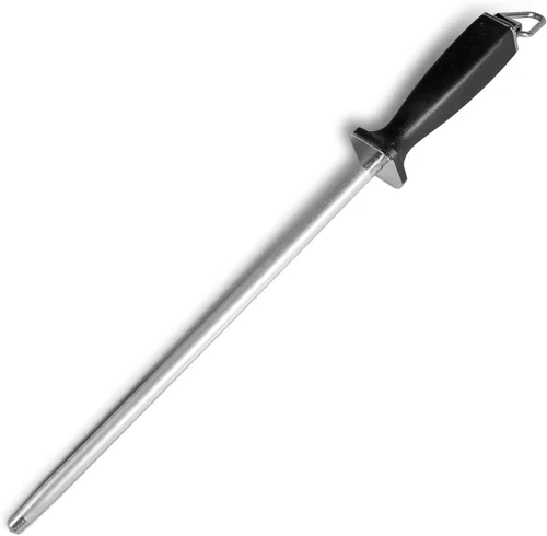 Miniatura 6 de Varilla superior para afilar cuchillos, acero cepillado diamante profesional de 10 pulgadas Tipo C - negro