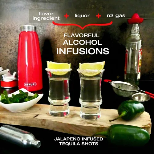 Miniatura 6 de Kit de camarero Mixology, infundir alcohol en segundos y cócteles con nitrógeno con kit de infusión de alcohol y máquina de cóctel de aluminio
