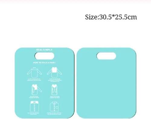 Miniatura 2 de Zerodis Tabla plegable para camisas, tabla plegable para camisetas, tabla plegable de plástico, carpeta de lavandería, herramienta de almacenamiento