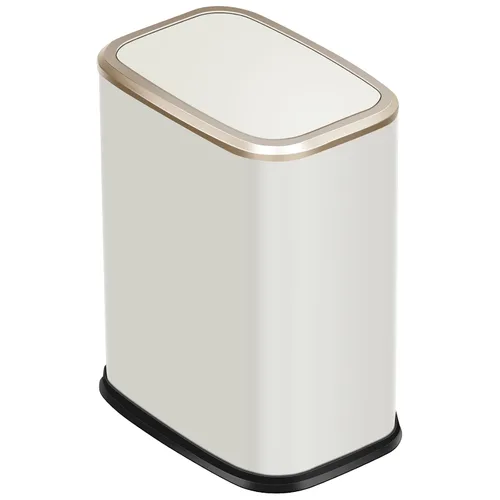Miniatura 7 de Cubo de basura pequeño de 2 galones para oficina y baño con tapa oscilante, cubo de basura para sala de estar, dormitorio, cubo interior, cubo