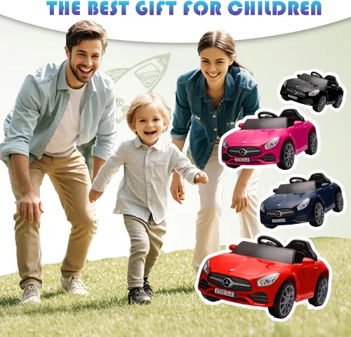 Miniatura 7 de Vehículo de paseo con licencia Mercedes-Benz CLS 350 de 12 V para niños, camión para montar con control de padres, suspensión de resorte, ruedas