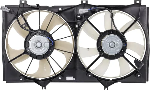 Miniatura 12 de TRQ Conjunto de ventilador de refrigeración dual del radiador compatible con Toyota Highlander 2008-2013 TO3115155