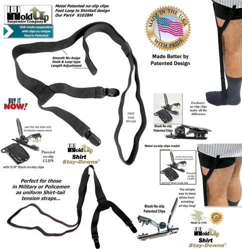 Miniatura 16 de La camisa de vestir Hold-Ups® Stay-downs se mantiene con clips antideslizantes patentados en Estados Unidos