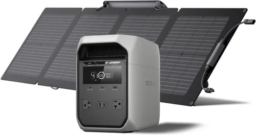 Miniatura 10 de EF ECOFLOW - Estación de energía portátil DELTA 2, batería de 1024 Wh LiFePO4 (LFP), salida de 1800 W AC/100 W USB-C, panel solar opcional