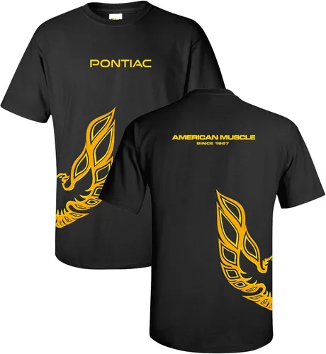 Miniatura 2 de Pontiac Trans Am Firebird envuelto estilo camiseta 100% algodón preencogido - negro