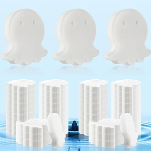 Miniatura 13 de Patelai Paquete de 40 esponjas absorbentes de aceite para bañera de hidromasaje, accesorios para spa, bañera, piscina al aire libre (estilo barco)