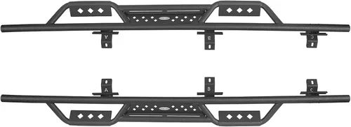 Miniatura 7 de Gladiator - Estribo Nerf Bar lateral compatible con Jeep Gladiator 2020-2026 JT, accesorios todoterreno (se venden como par)