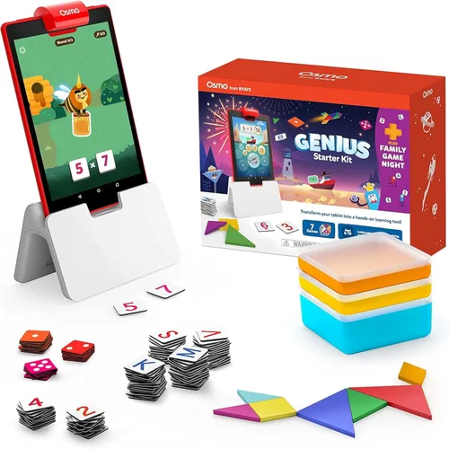 Miniatura 7 de Osmo - Kit de inicio Genius para tableta Fire, 5 juegos educativos de aprendizaje, edades de 6 a 10 años, ortografía, matemáticas y creatividad
