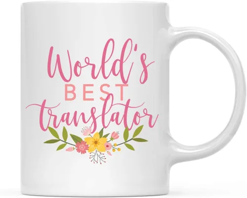 Miniatura 38 de Andaz Press Taza de café de 11 oz, regalo de broma de la mejor abbuela del mundo, diseño floral, paquete de 1