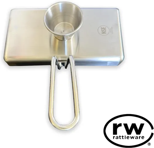 Miniatura 9 de Rattleware Anillos para huevos de acero inoxidable, grado comercial, cocción uniforme, mango resistente al calor, ideales para freír huevos