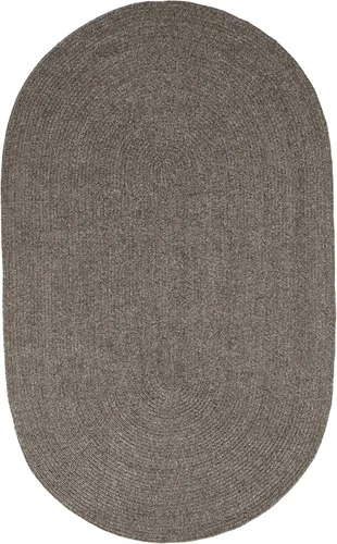 Miniatura 22 de BNM - Alfombra ovalada bohemia para interiores y exteriores con patrón trenzado sólido, perfecta para patio trasero, patio, oficina, sala de estar