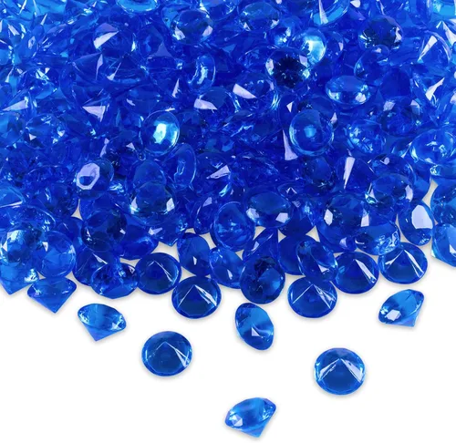 Cristales falsos de acrílico Super Z Outlet® de colores, con forma de gemas del tesoro, diamantes y piedras preciosas redondas para decorar mesas,