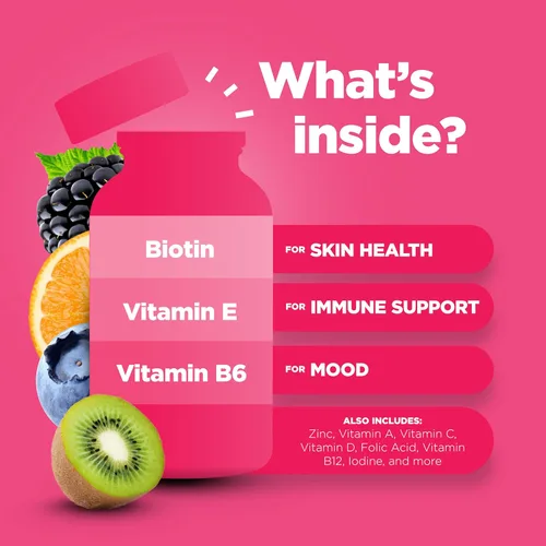 Miniatura 5 de Phytoral Vitaminas multivitamínicas en gomitas para mujeres para adultos, multivitamínico natural para mujeres, gomitas y refuerzo natural