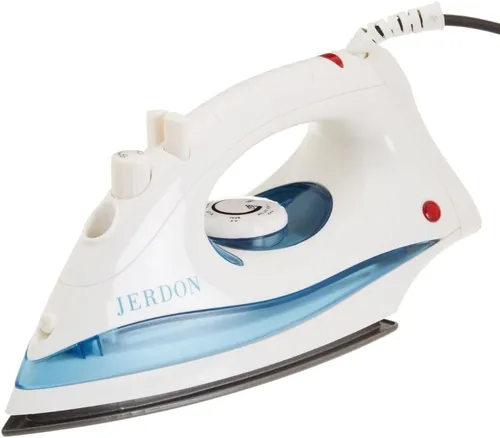 Miniatura 7 de Jerdon Plancha de vapor para hotel de 1200 W, apagado automático doble, autolimpieza, suela antiadherente, cable giratorio de 9 pies, temperatura