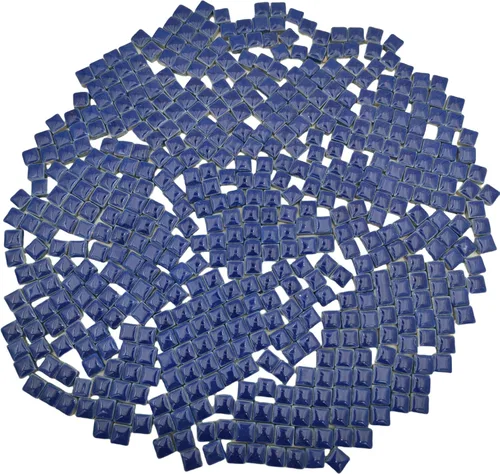 Miniatura 20 de 500 PCS / 1.1 LB Azulejos de Mosaico Cuadrados de Cerámica, 0.4 x 0.4 pulgadas Hechos a Mano para Hacer Micro Azulejos de Mosaico Creativos