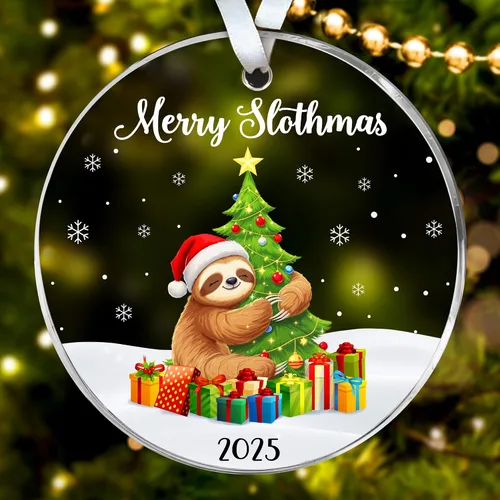 Miniatura 17 de HEXMOZ Adornos de Oso para Árbol de Navidad - Regalos de Osos para Mujeres, Hombres, Amantes de los Osos - Adorno de Navidad de Osos, Ideas