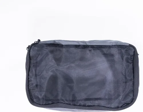 Miniatura 2 de VanEssential Cubo de embalaje con parte superior de malla transparente mediano - Gris carbón
