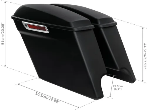 Miniatura 3 de TCMT Maletero extendido mate de 5 pulgadas para Harley 2014-2024 Touring CVO Road Glide Road King Street Glide Electra Glide Ultra Classic