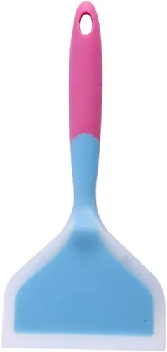 Espátula de tortilla de silicona de 10 pulgadas, pala duradera resistente al calor, espátula ancha antiadherente para huevos, crepes, brownies,