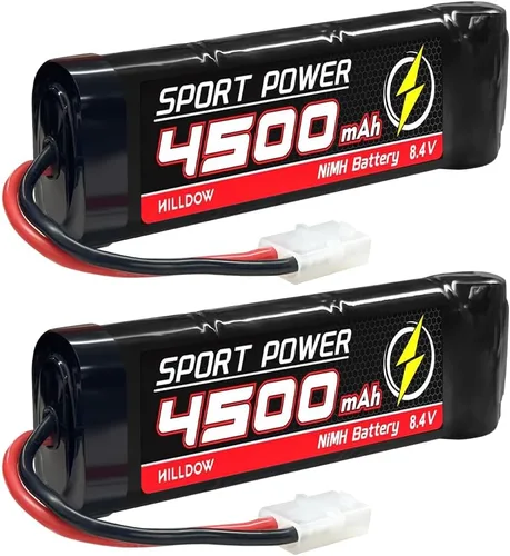 Miniatura 7 de Hilldow 8.4V NiMH Battery 4500mAh High Power Battery with TMY Connector for RC Car RC Truck Racing Hobby