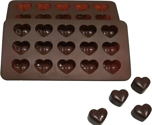 Miniatura 4 de Molde de silicona para chocolate con forma de corazón, moldes de caramelo para fiestas, bodas, gelatinas, cubitos de hielo en forma de corazón