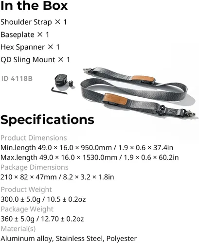Miniatura 8 de SmallRig Mango Eslinga Empuñadura de Cardán para DJI RS 2 / RSC 2 / RS 3 / RS 3 Pro/RS 3 Mini/RS 4 / RS 4 Pro/RS 4 Mini, Empuñadura Ajustable